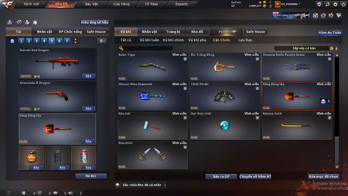 shop acc cf uy tin gia re